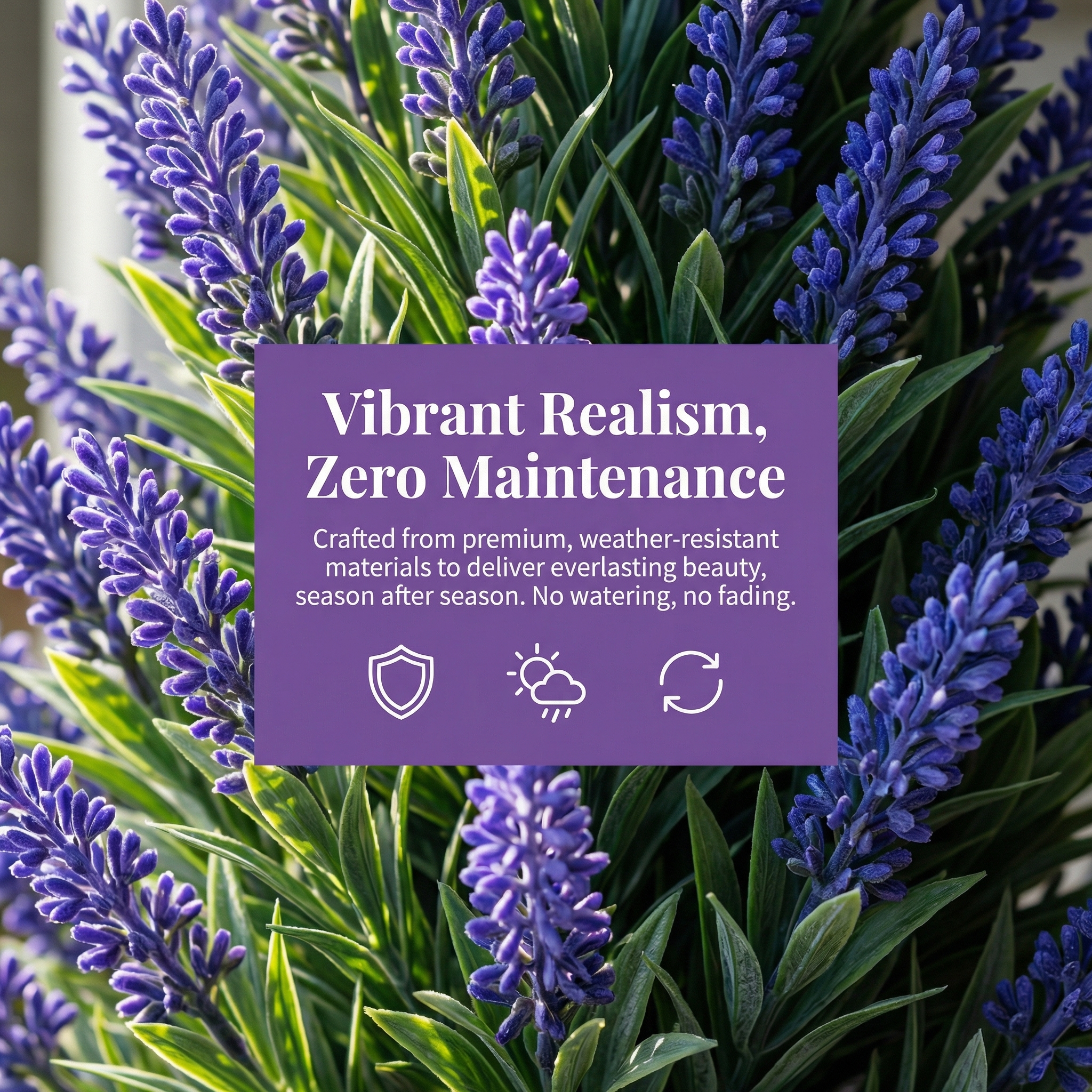 22英寸豪华限量版仿真薰衣草植物