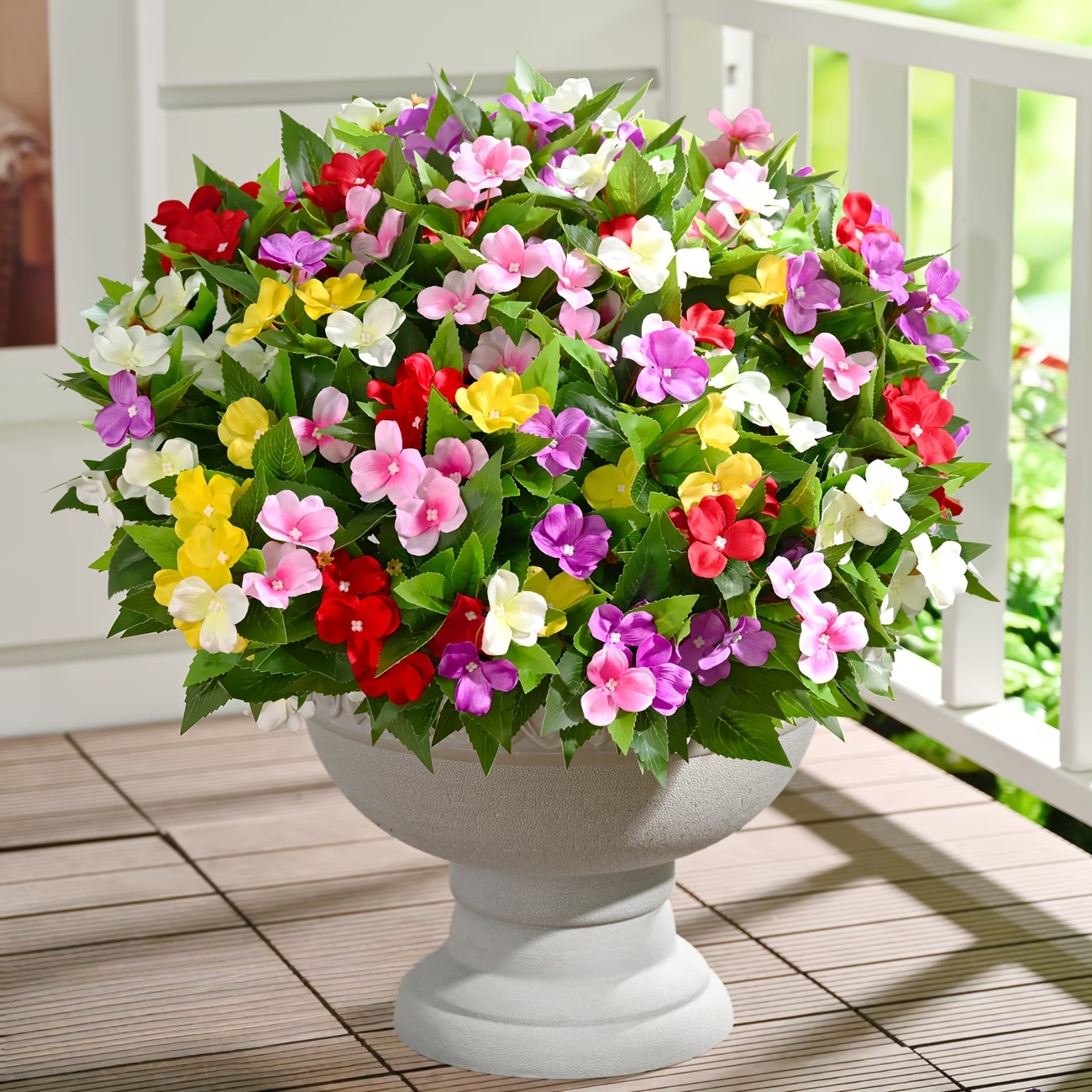 Full Bloom Impatiens Potted Flowers