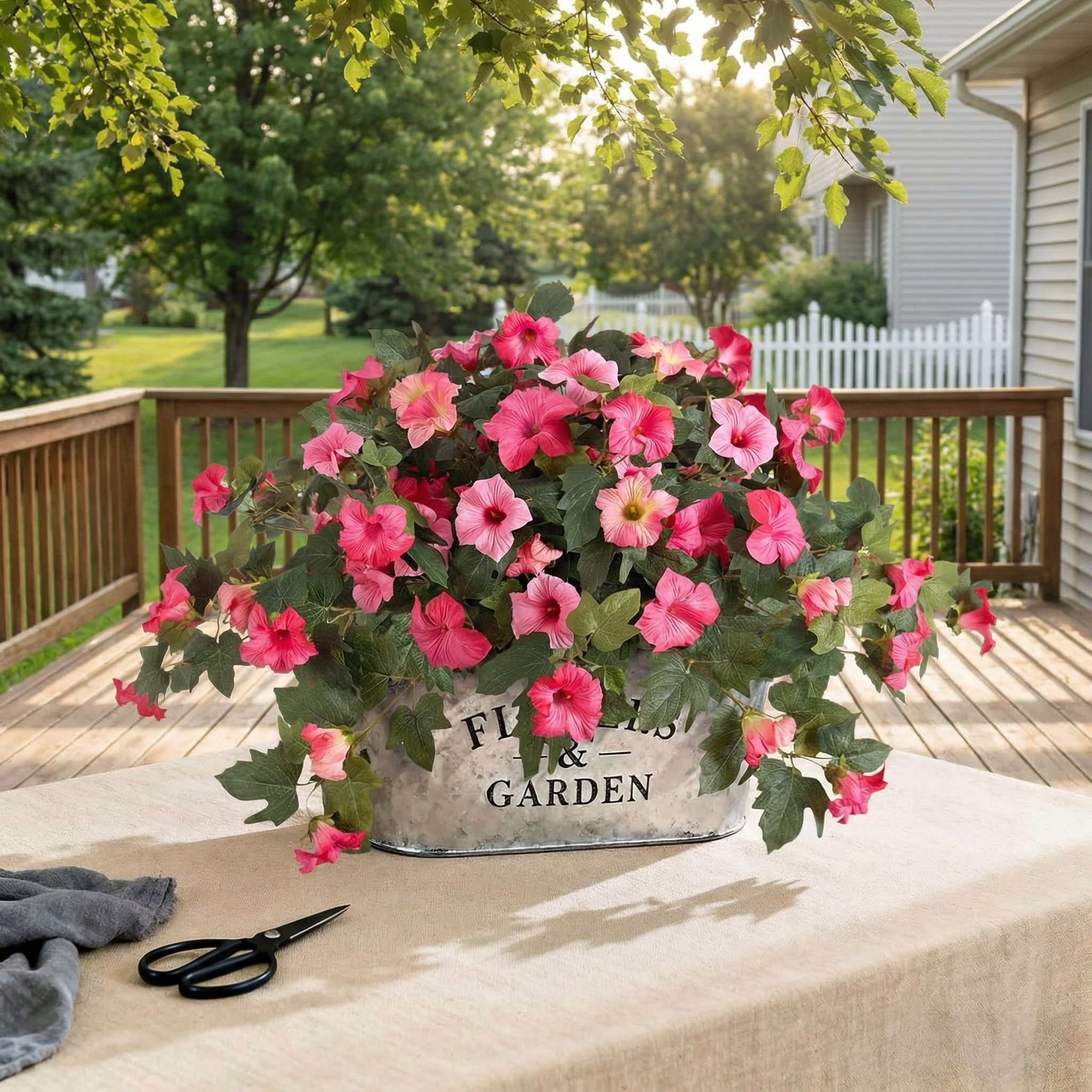 Spring Bloom Artificial Petunia Arrangement