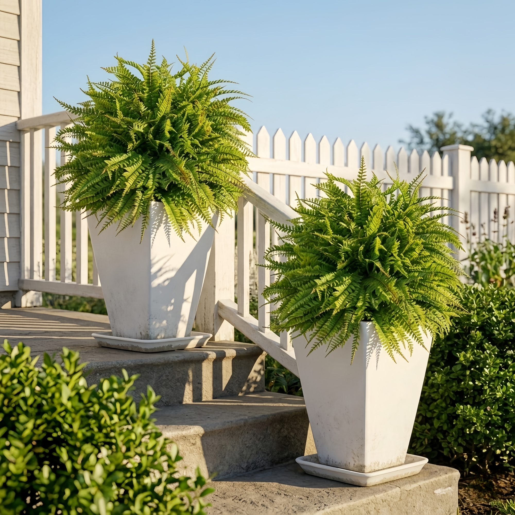 Artificial Fern Garden Stake for Outdoor Landscaping