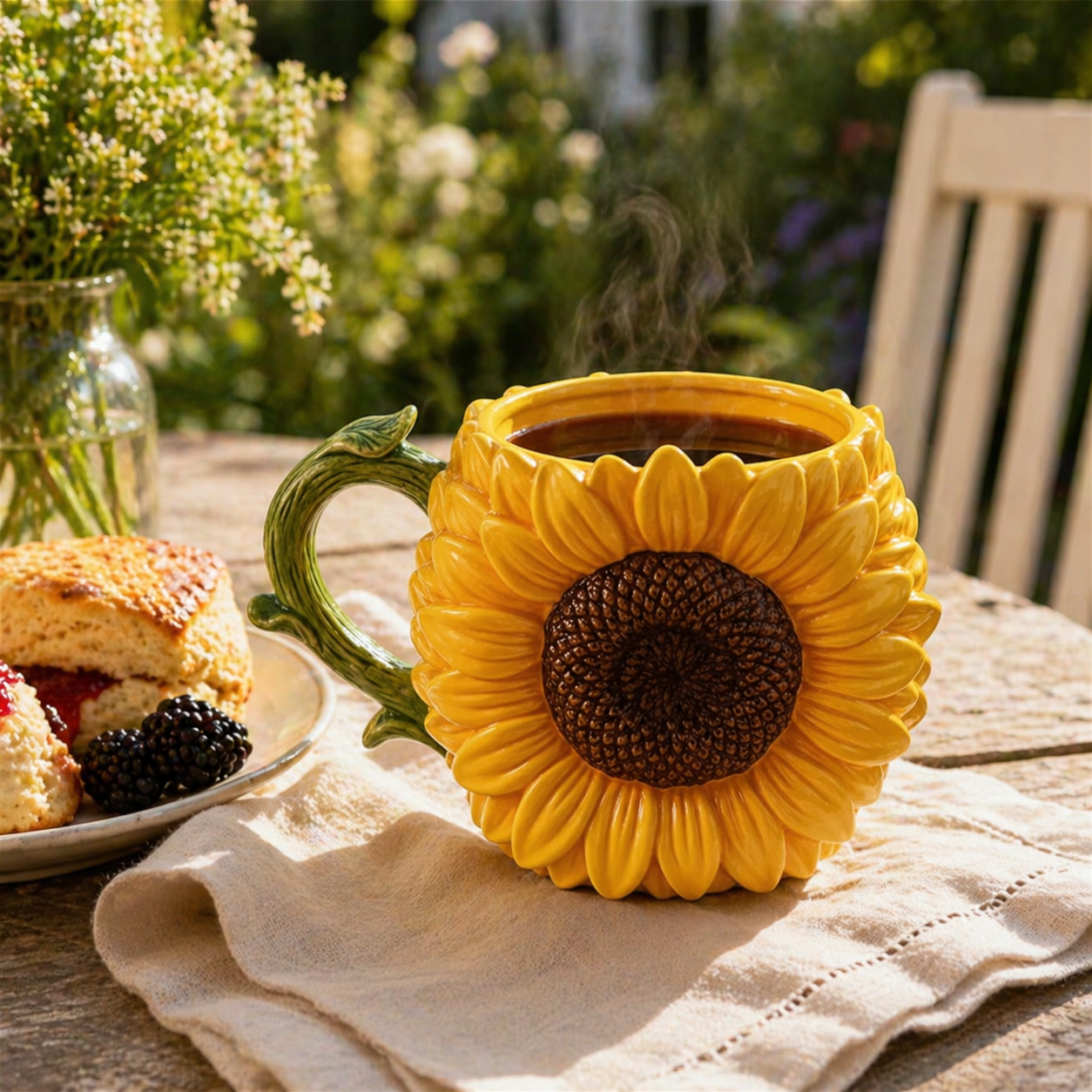 3D Sunflower Coffee Mug