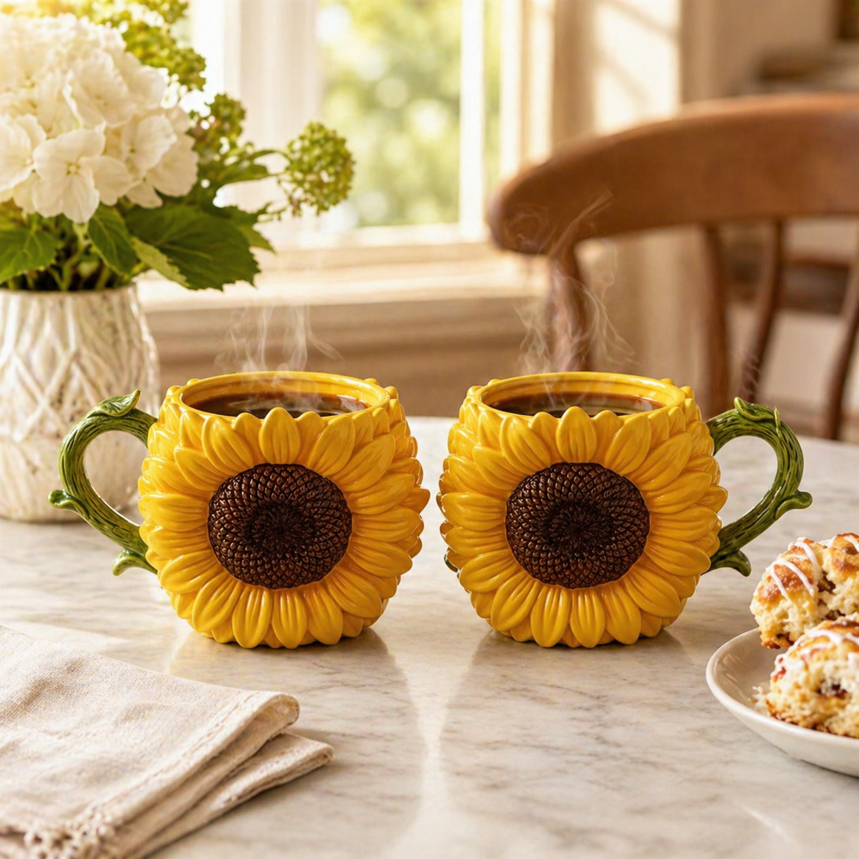 3D Sunflower Coffee Mug