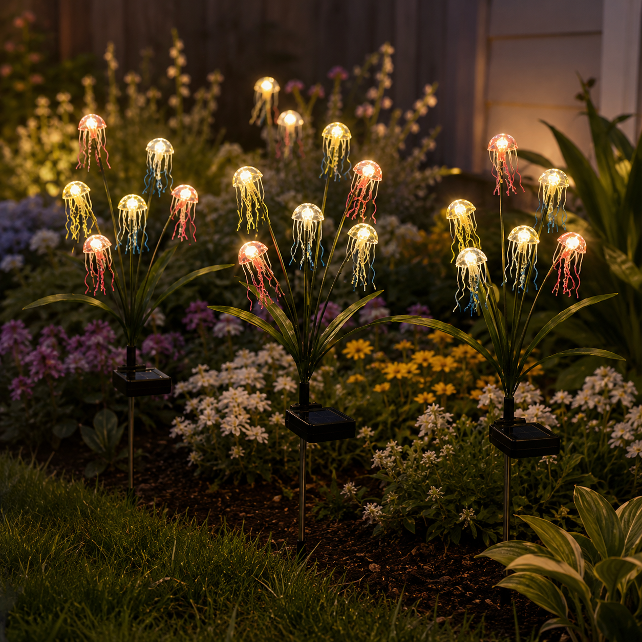 Solar Jellyfish Garden Stake Lights
