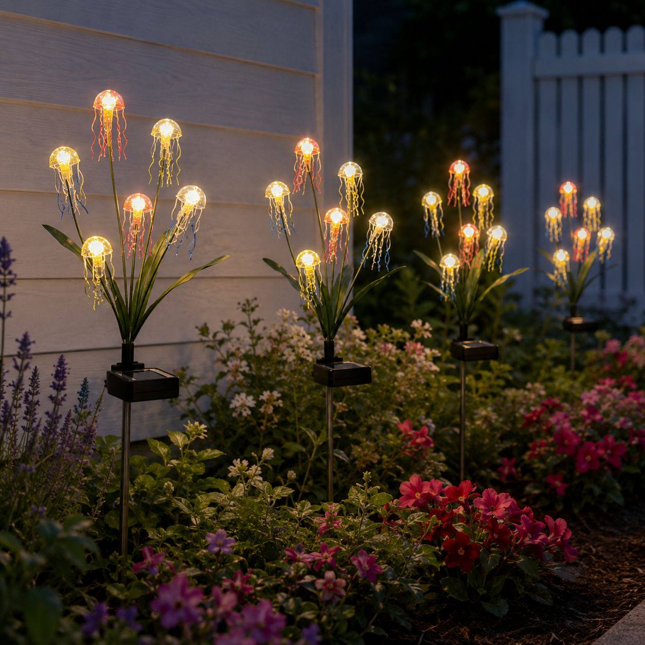 Solar Jellyfish Garden Stake Lights