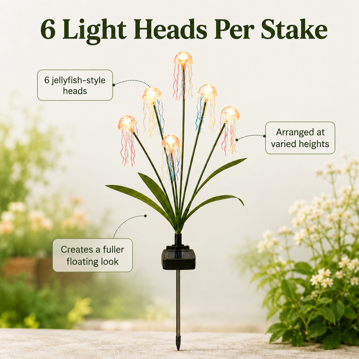 Solar Jellyfish Garden Stake Lights