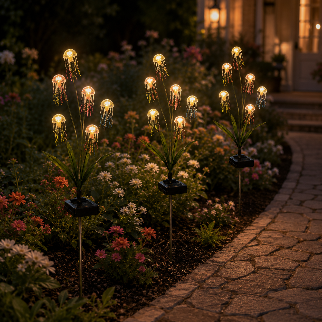 Solar Jellyfish Garden Stake Lights