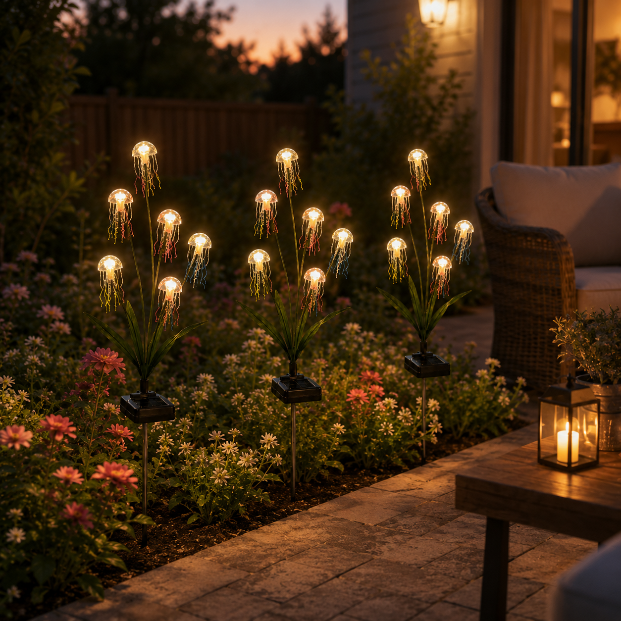Solar Jellyfish Garden Stake Lights