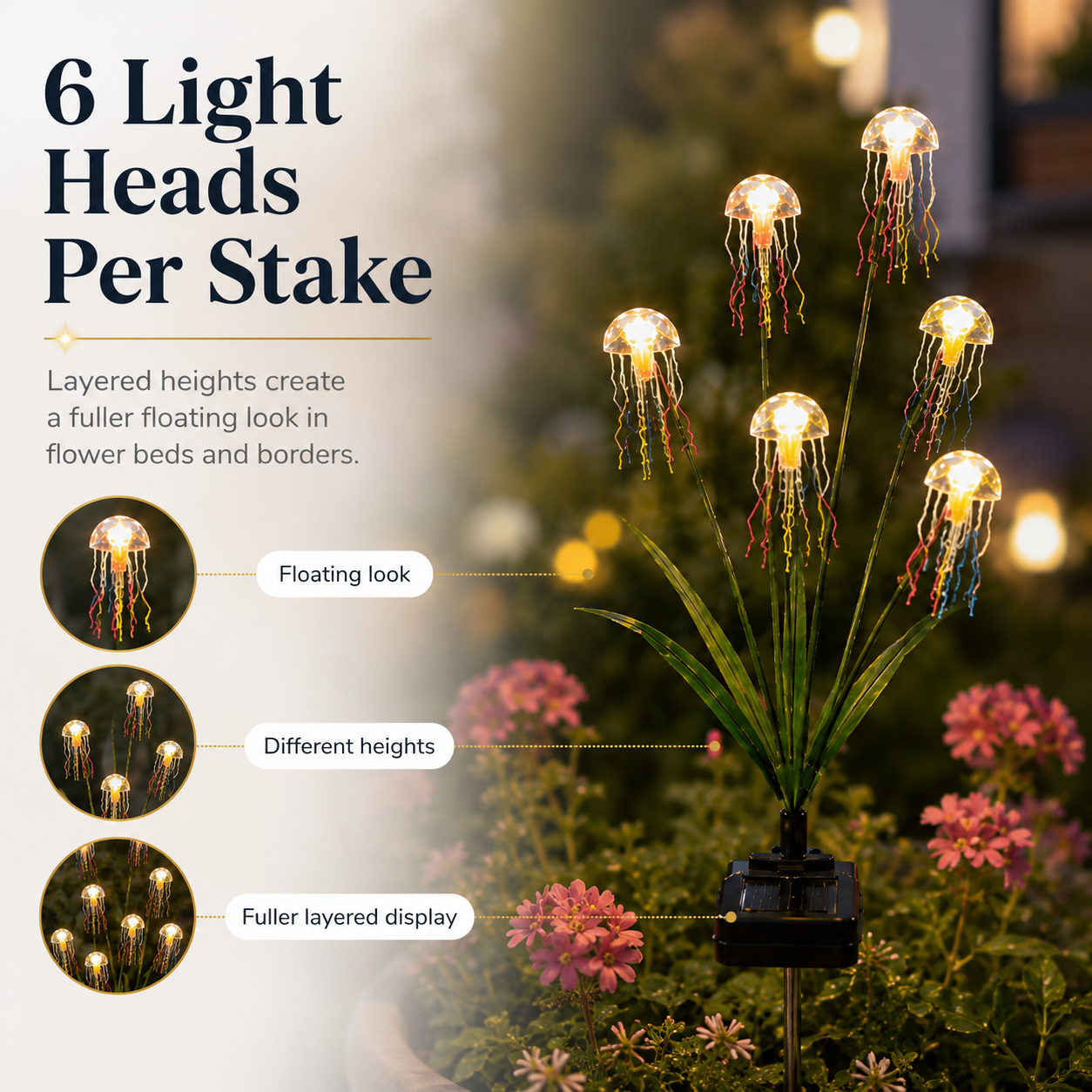 Solar Jellyfish Garden Stake Lights
