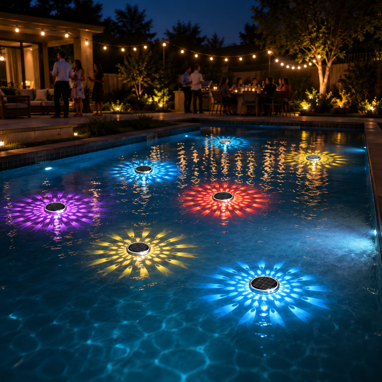 Solar Floating Pool Projection Lights with Remote