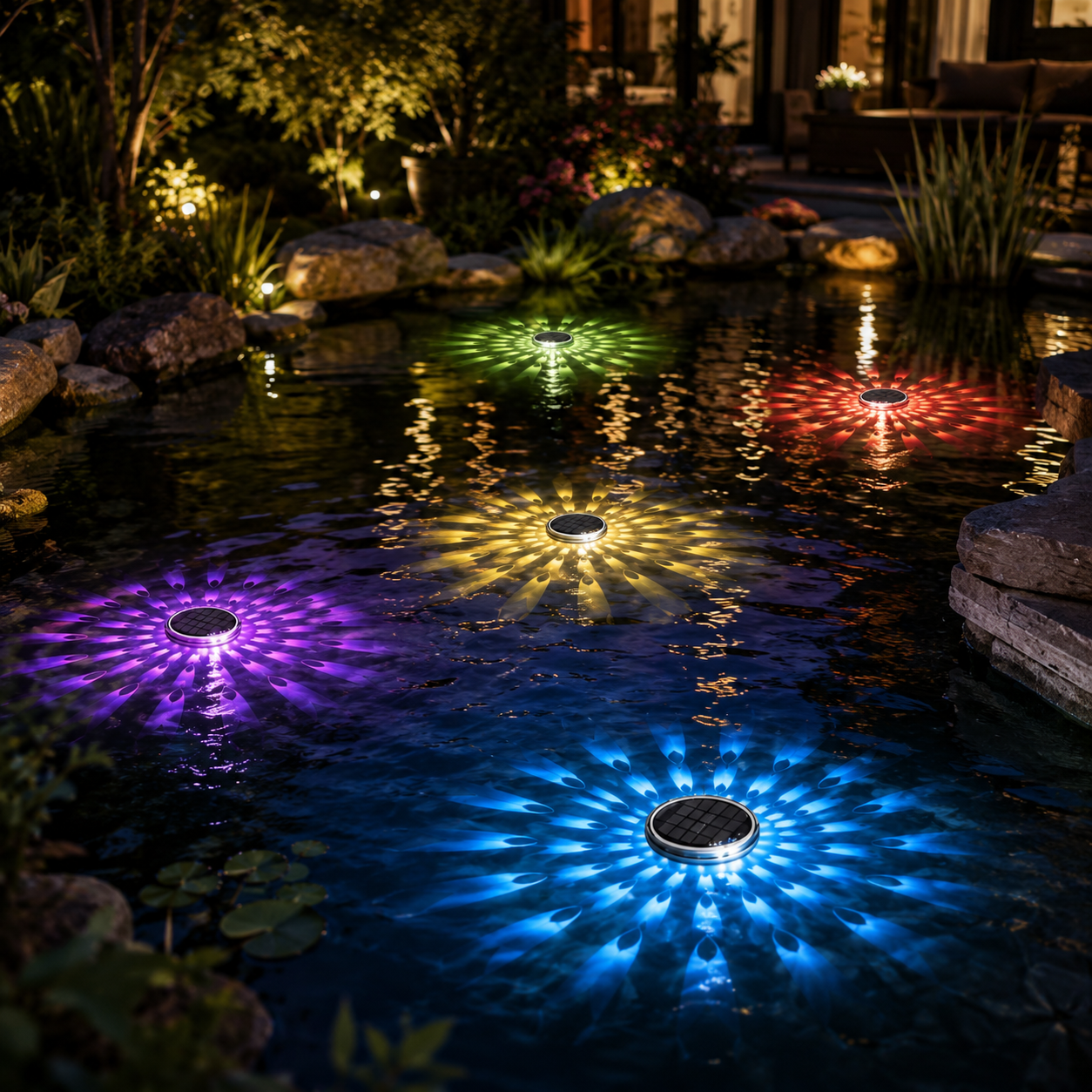 Solar Floating Pool Projection Lights with Remote