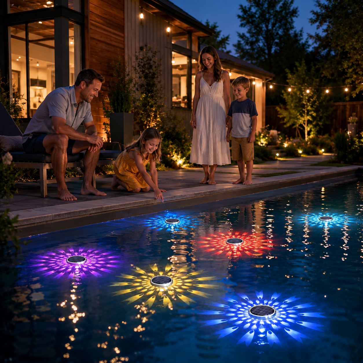 Solar Floating Pool Projection Lights with Remote