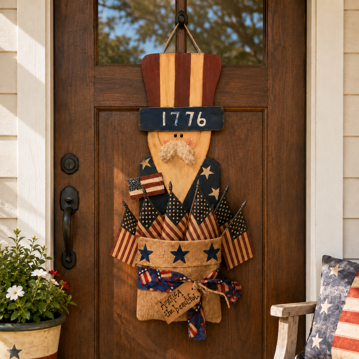 1776 Uncle Sam Wall Pocket Decor