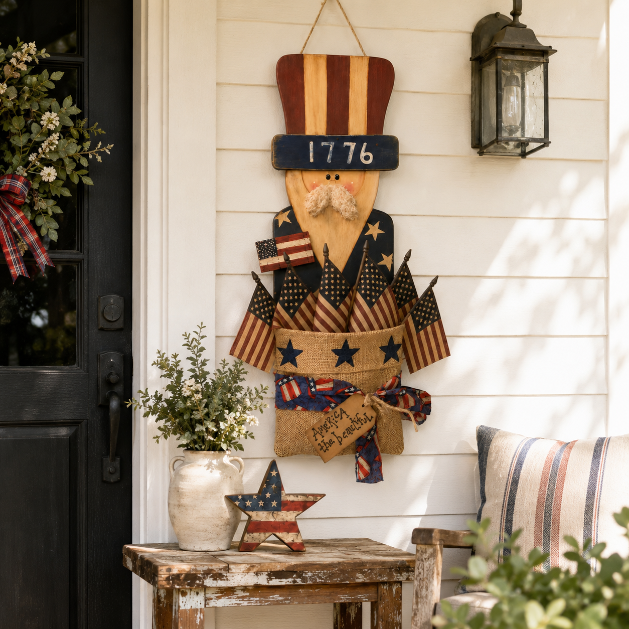 1776 Uncle Sam Wall Pocket Decor