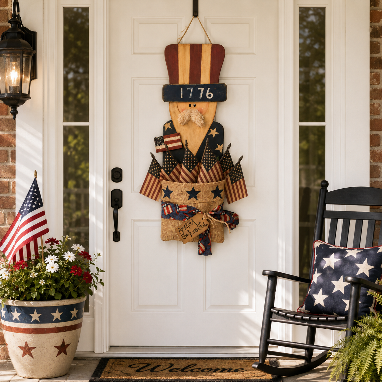 1776 Uncle Sam Wall Pocket Decor