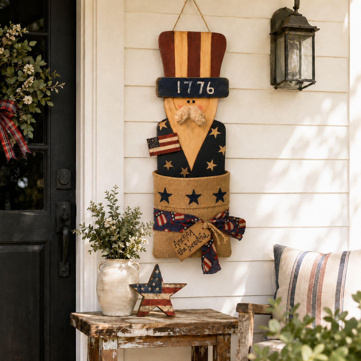 1776 Uncle Sam Wall Pocket Decor
