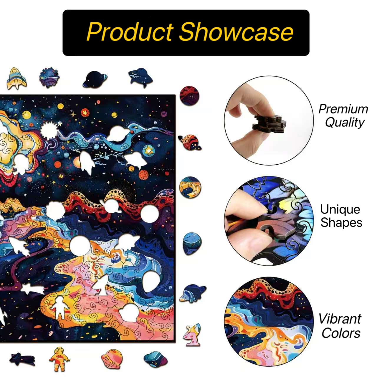 Wacocetoy Artistic Painting Wooden Puzzle