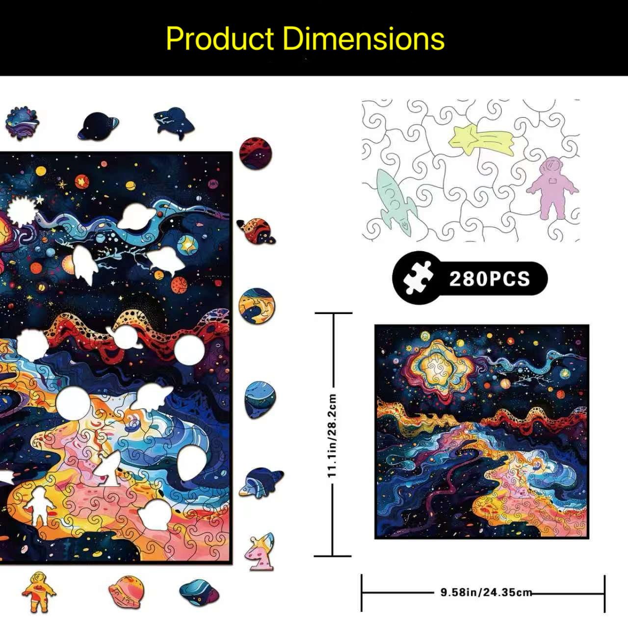 Wacocetoy Artistic Painting Wooden Puzzle