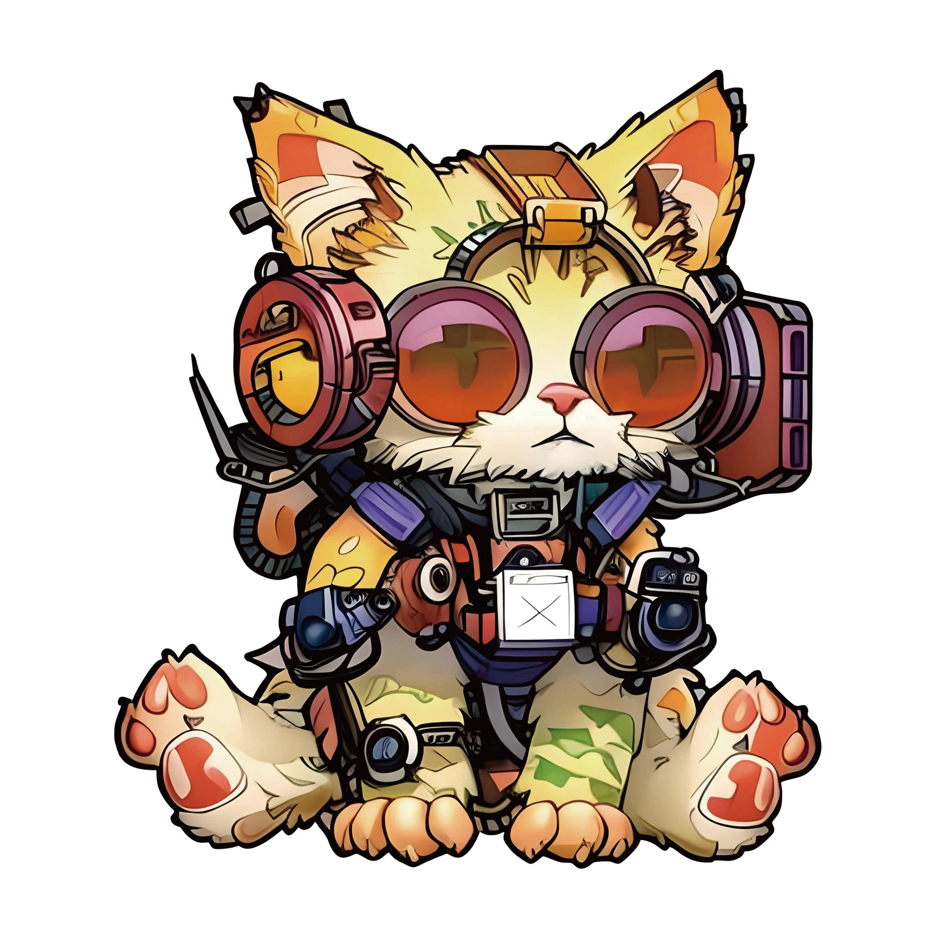 Wacocetoy Glasses Cat Wooden Puzzle 