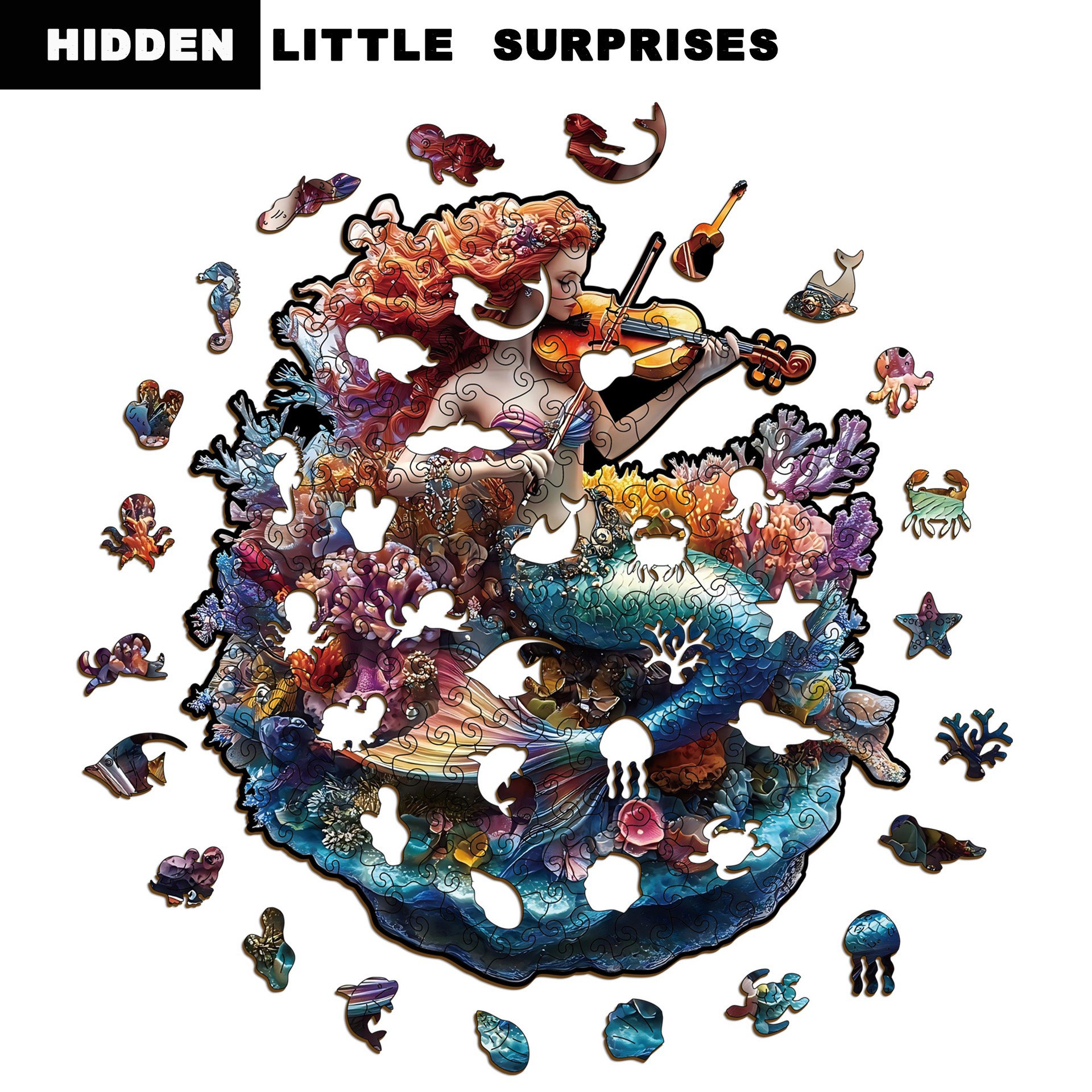 Wacocetoy Mermaid Wooden Puzzle