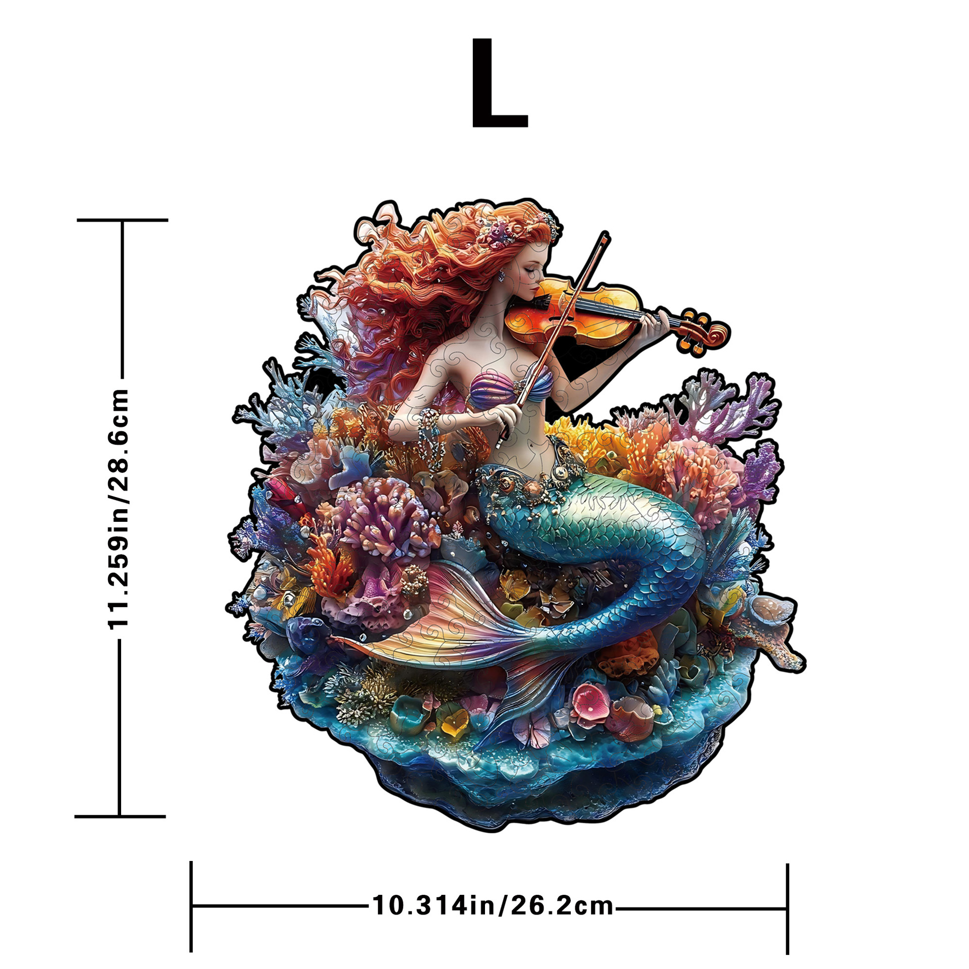 Wacocetoy Mermaid Wooden Puzzle