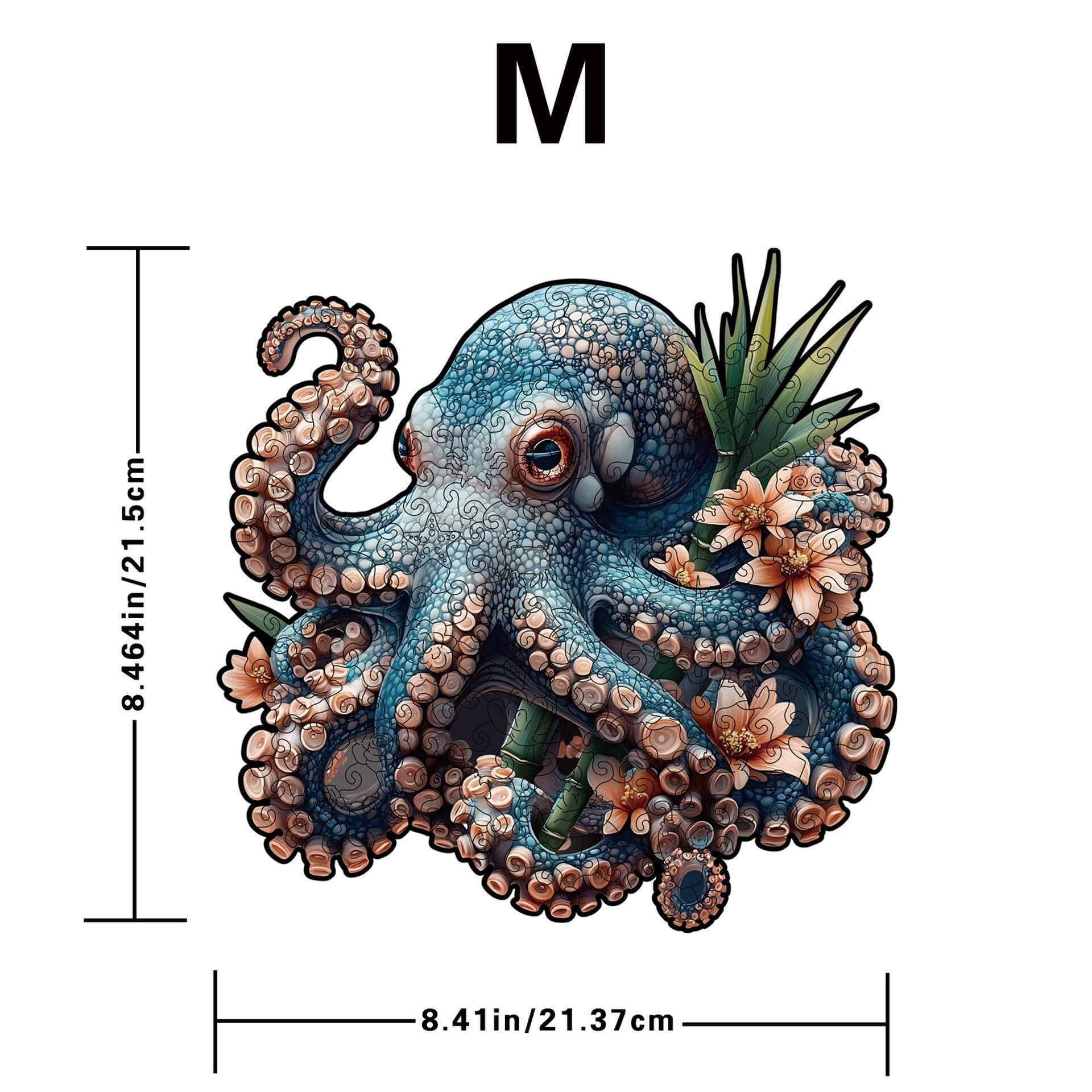 Wacocetoy Octopus Wooden Puzzle