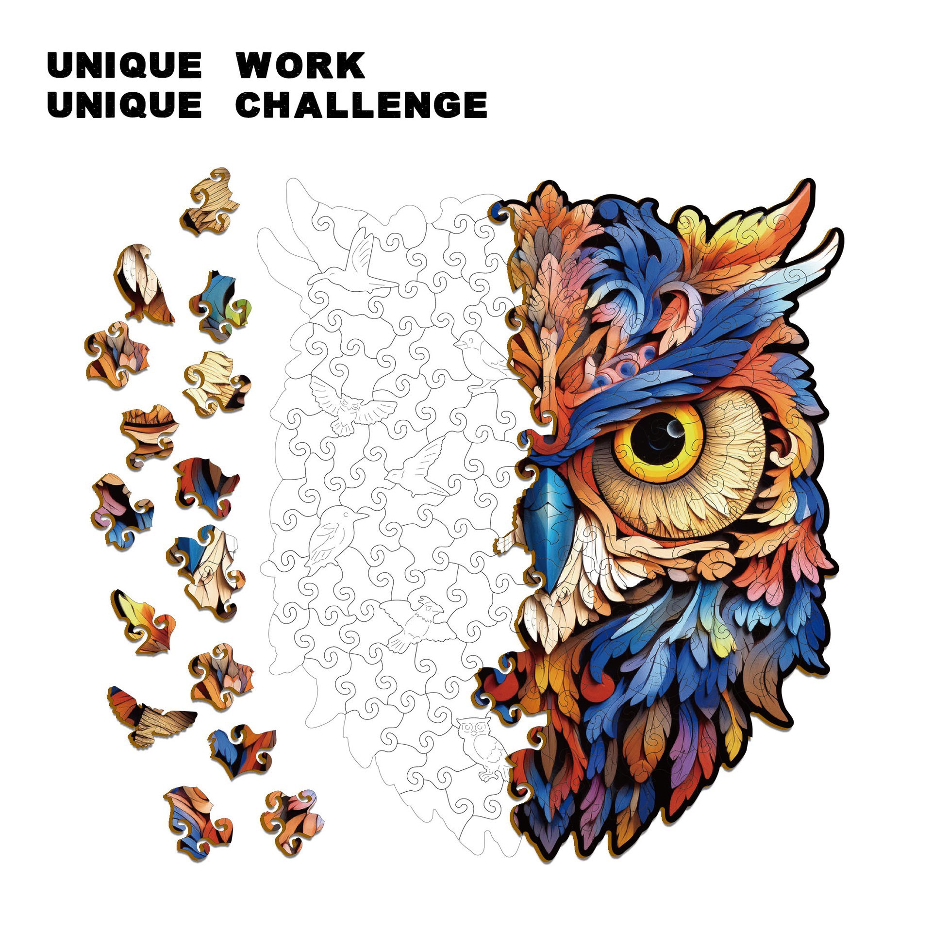 Wacocetoy Owl Wooden Puzzle 