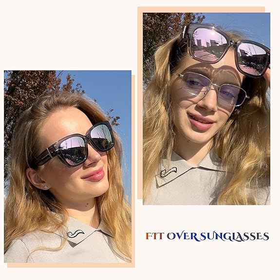 😎Fit Over Sunglasses – No More Switching Between Glasses & Shades