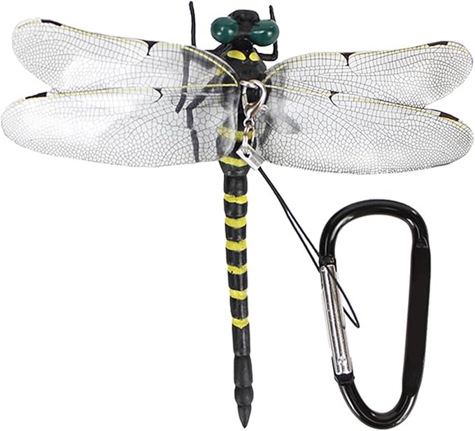 Dragonfly Clip-On Bug Repellent - Realistic & Non-Toxic Pest Control for Outdoor Enthusiasts 