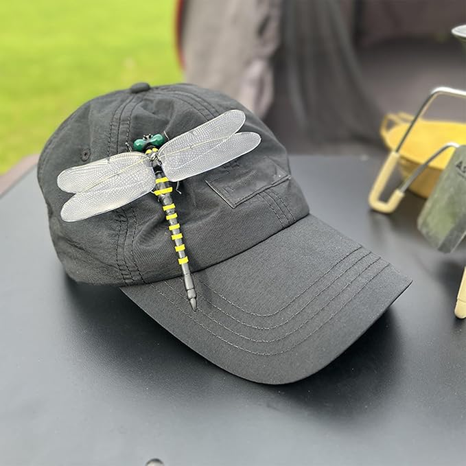 Dragonfly Clip-On Bug Repellent - Realistic & Non-Toxic Pest Control for Outdoor Enthusiasts 