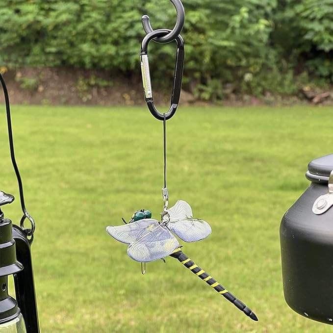 Dragonfly Clip-On Bug Repellent - Realistic & Non-Toxic Pest Control for Outdoor Enthusiasts 