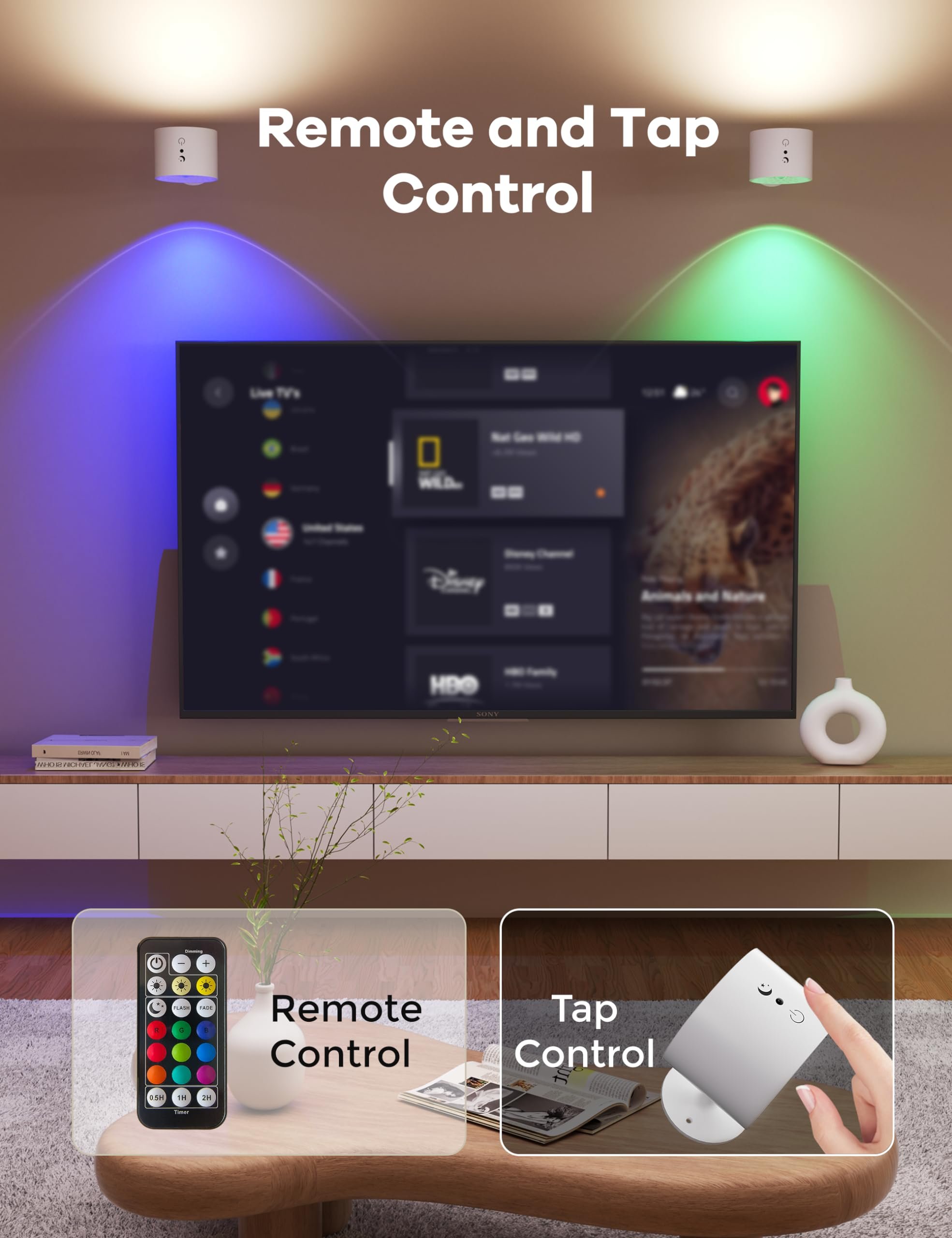 Wiring-Free LED Magnetic Wall Light