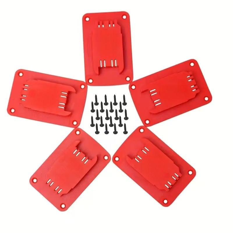 5 Packs Tool Holders for Dewalt 20V 12V Drill Tool Mount Fit for Milwaukee M18 Tools Yellow