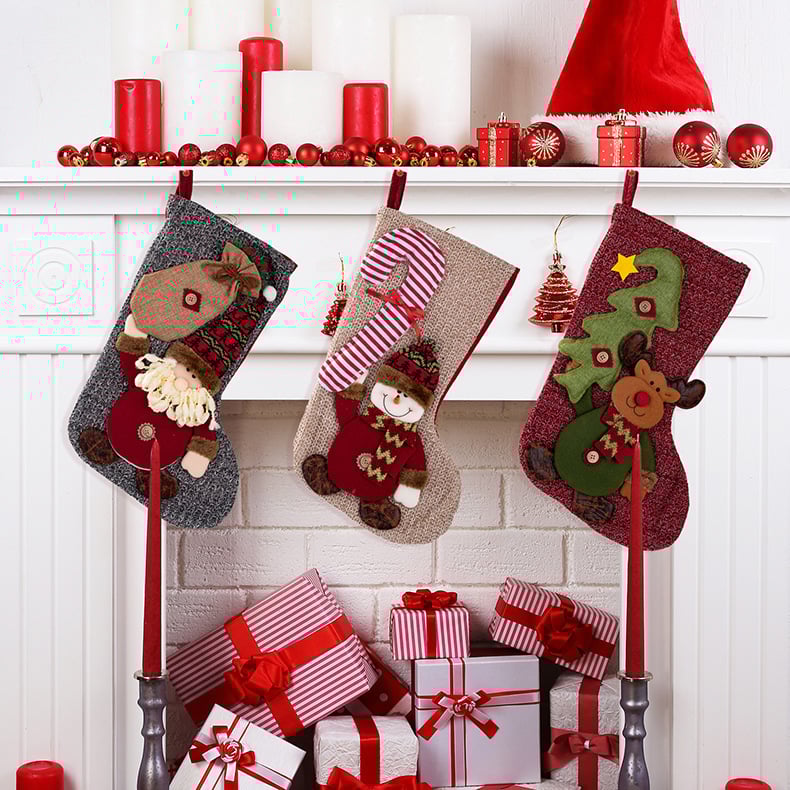 🌲Christmas stocking with Santa, snowman and reindeer