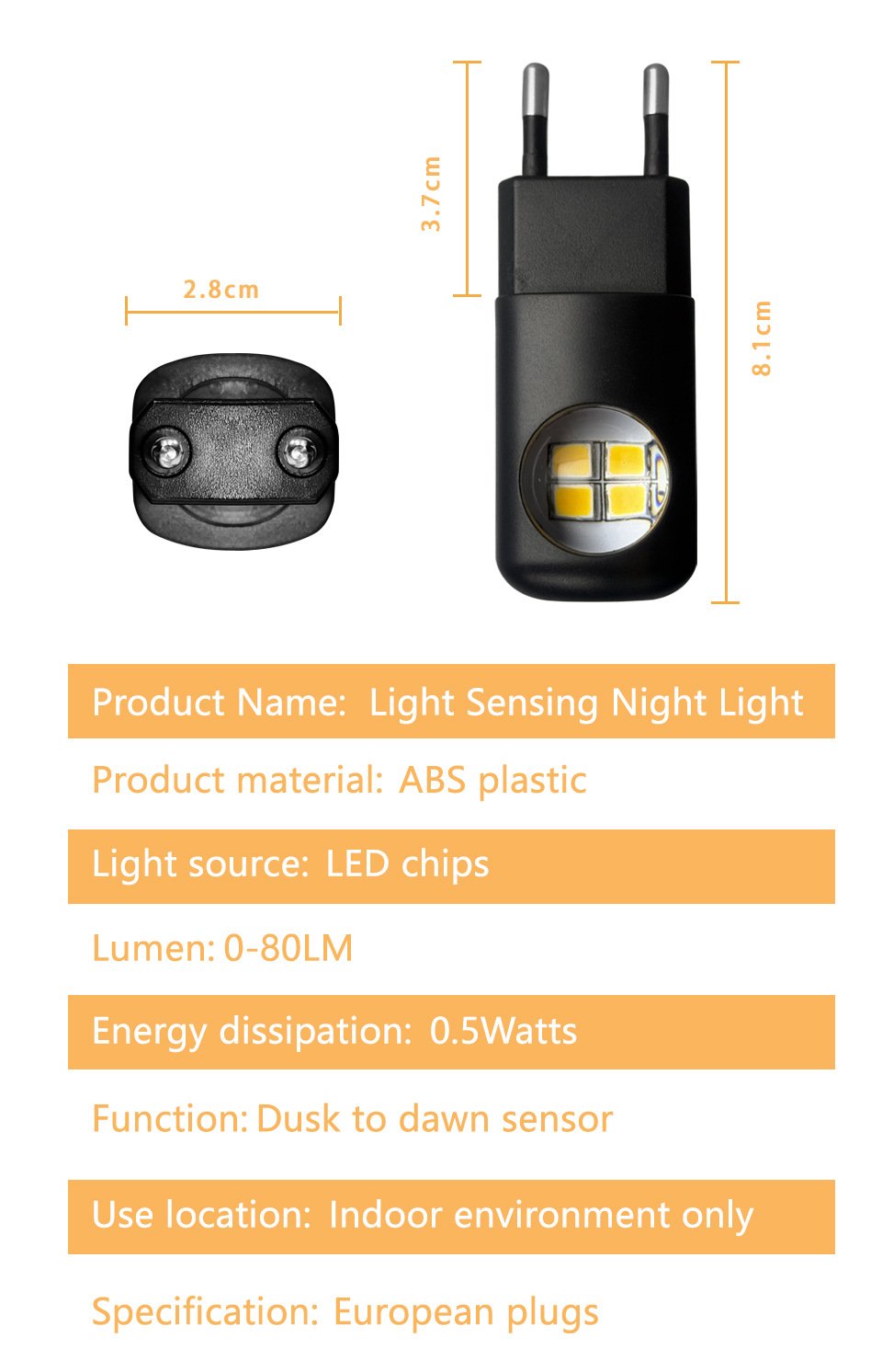 🔥LED Wall Socket Night Light