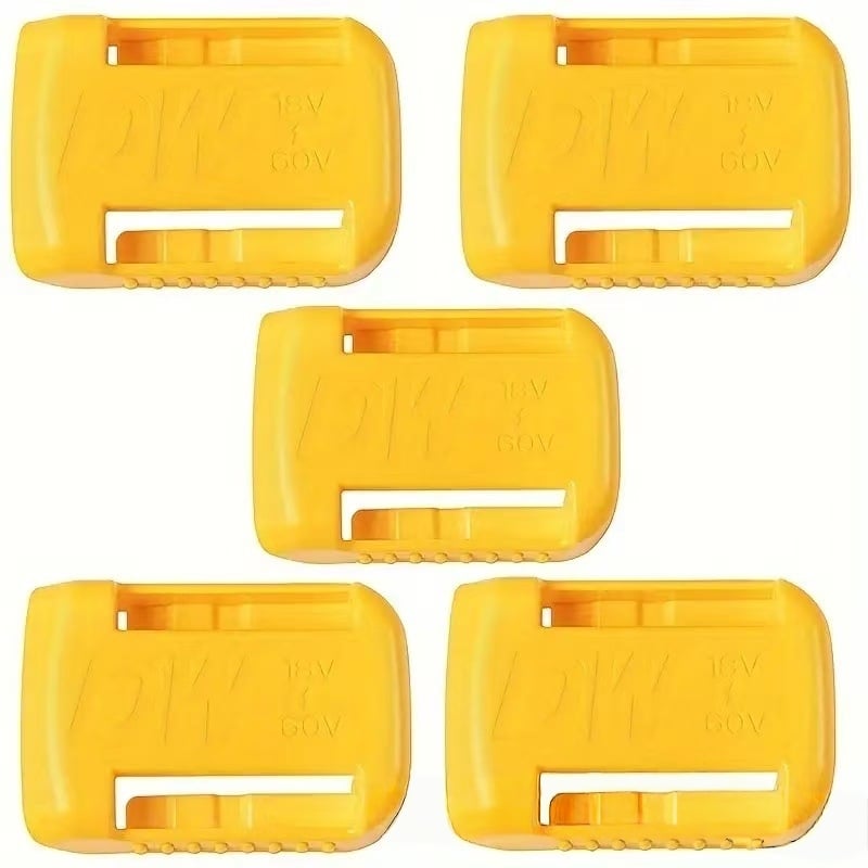 5 Packs Tool Holders for Dewalt 20V 12V Drill Tool Mount Fit for Milwaukee M18 Tools Yellow