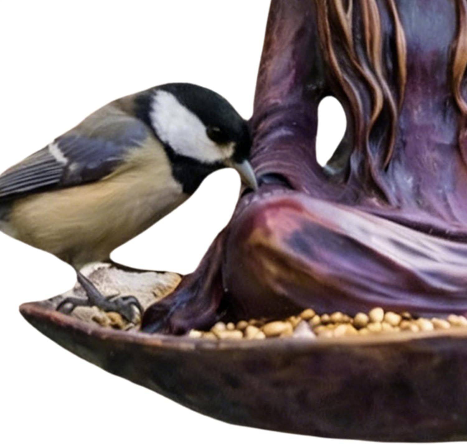 Outdoor Bird Feeder | Weatherproof Four Seasons | Outdoor Feeding Station, Red Coat, Sparrow, Love Bird, Backyard, Balcony, Branch, Terrace, Tree, Pergola