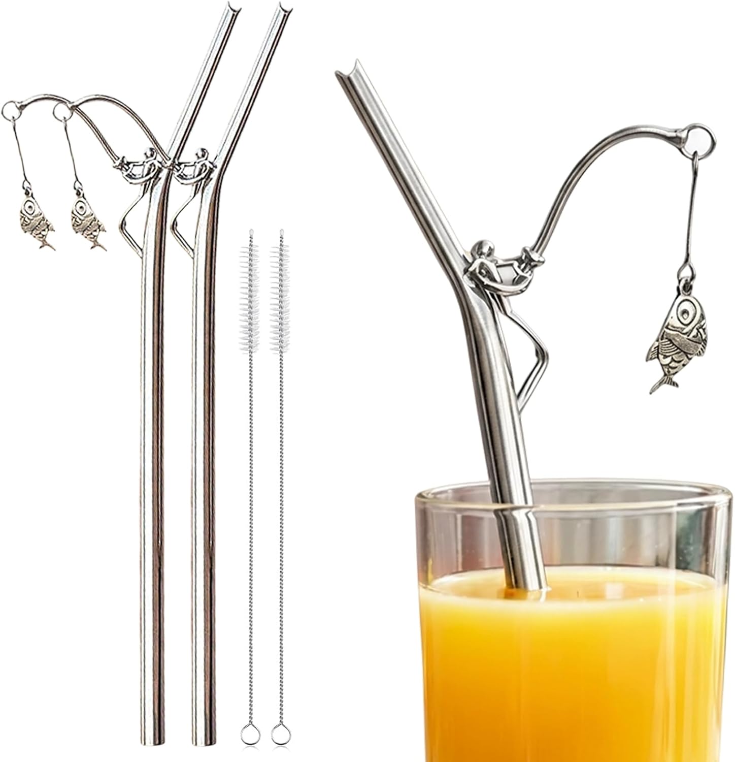 New Practical And Interesting Fishing Straw Fishing Straw Fishing Decorative Straw