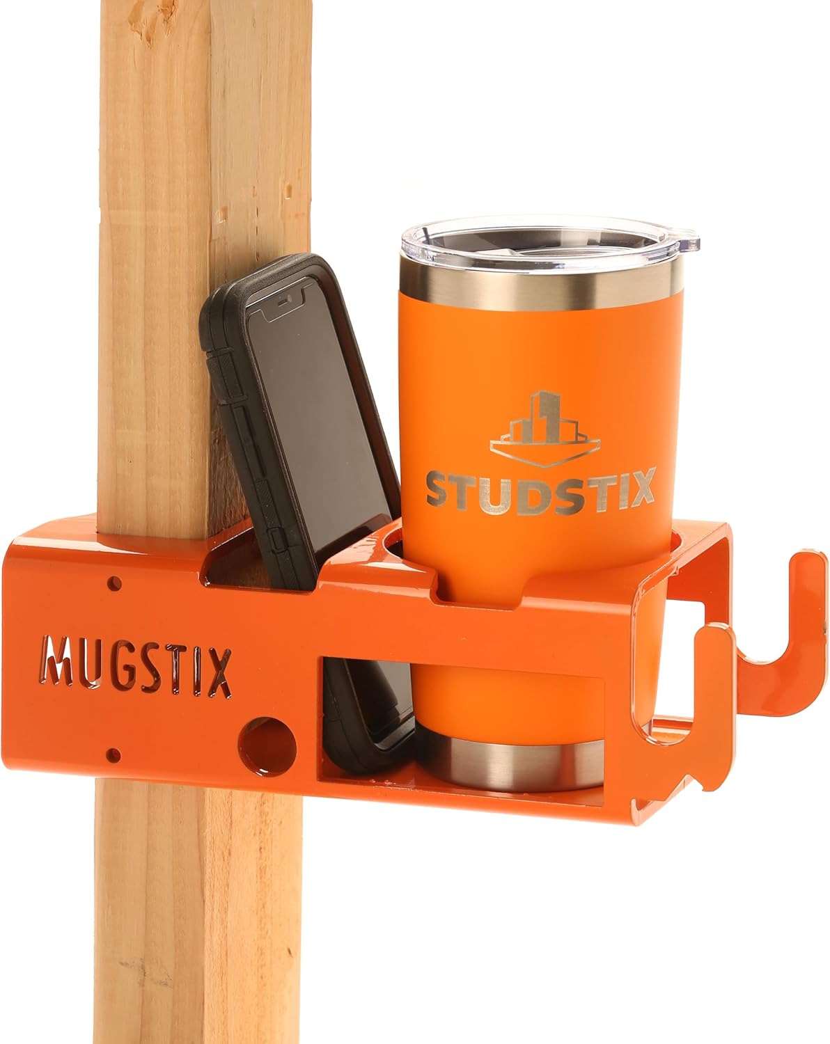 THE ORIGINAL MUGSTIX - MUG/DRINK HOLDER, PHONE HOLDER, TOOL BAG/HOODIE HOOKS