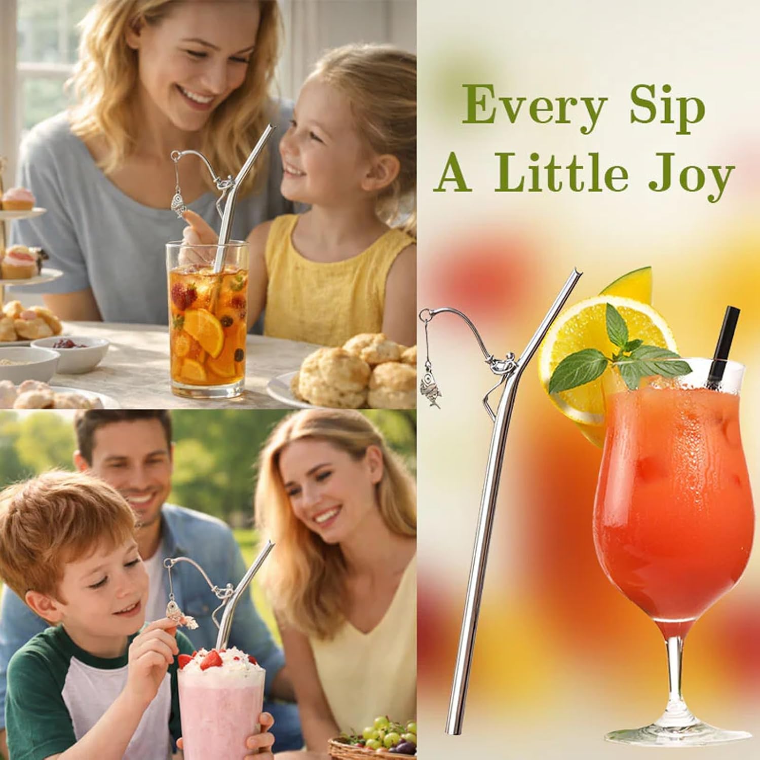 New Practical And Interesting Fishing Straw Fishing Straw Fishing Decorative Straw