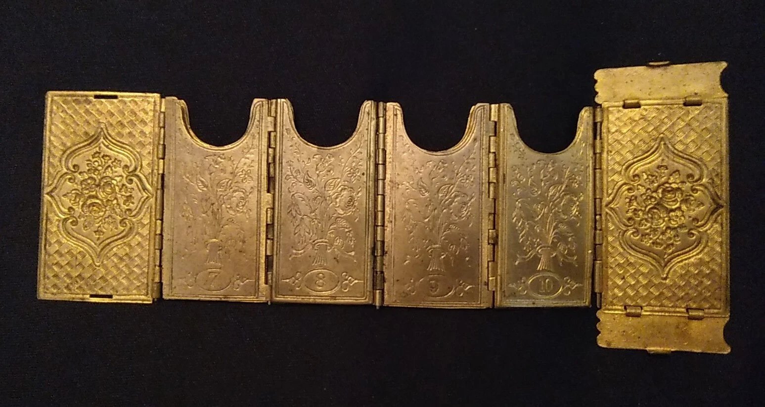 2026 Antique-Style Brass Folding Needle Book