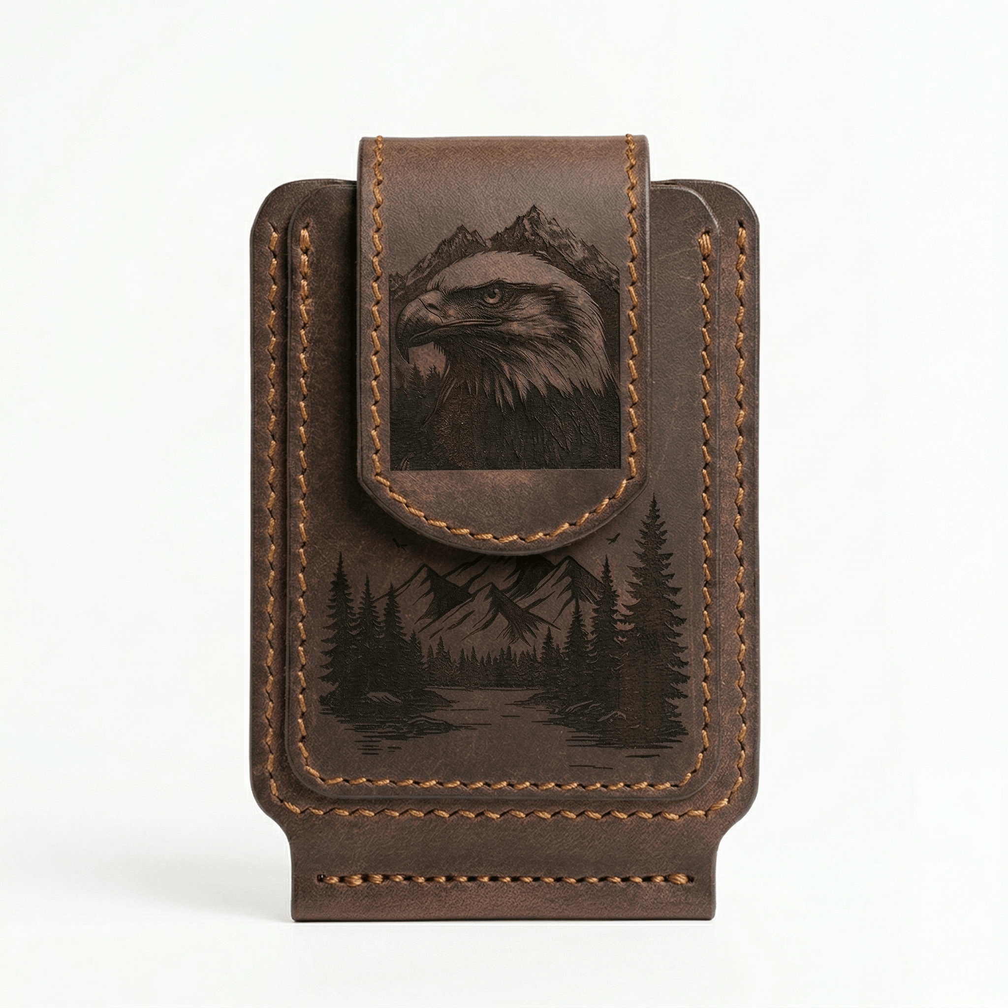 Laser-Etched Eagle Tactical Slim Wallet