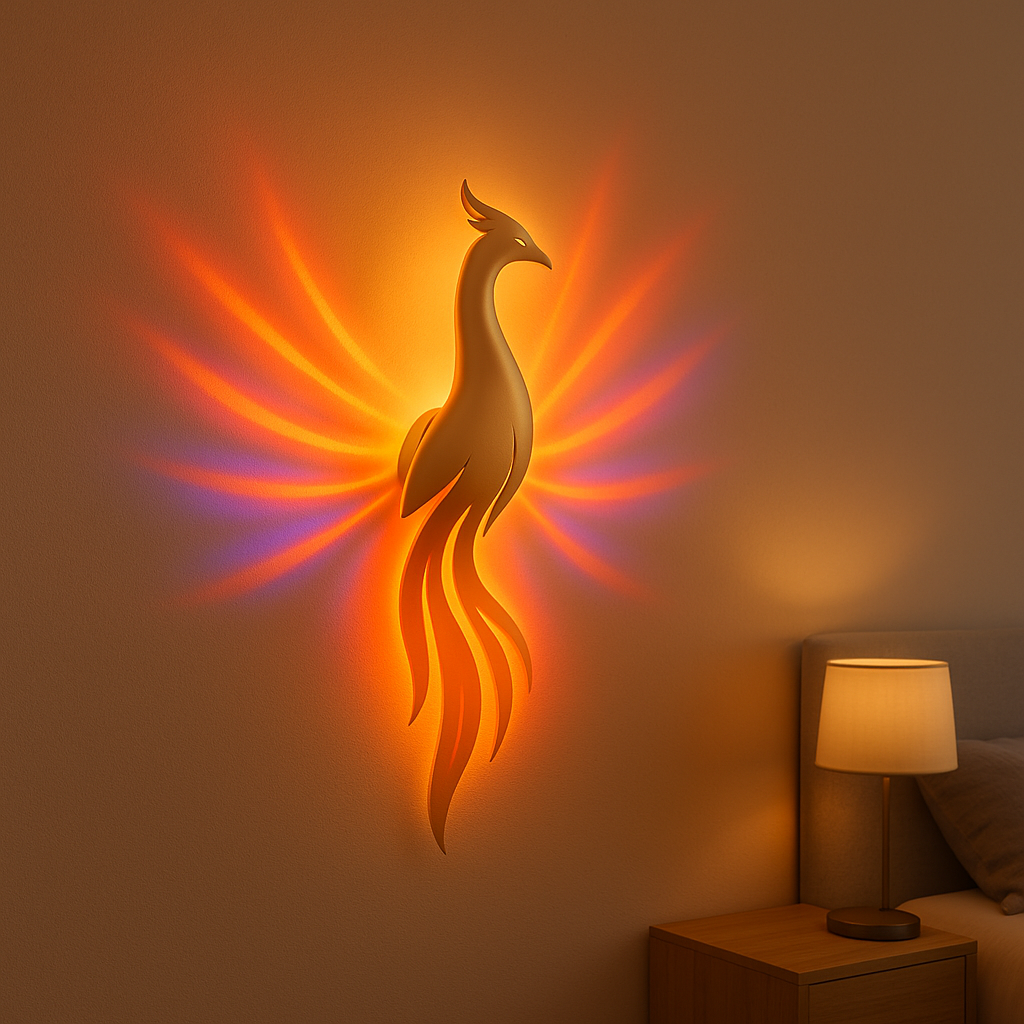 Phoenix Rising LED Wall Light