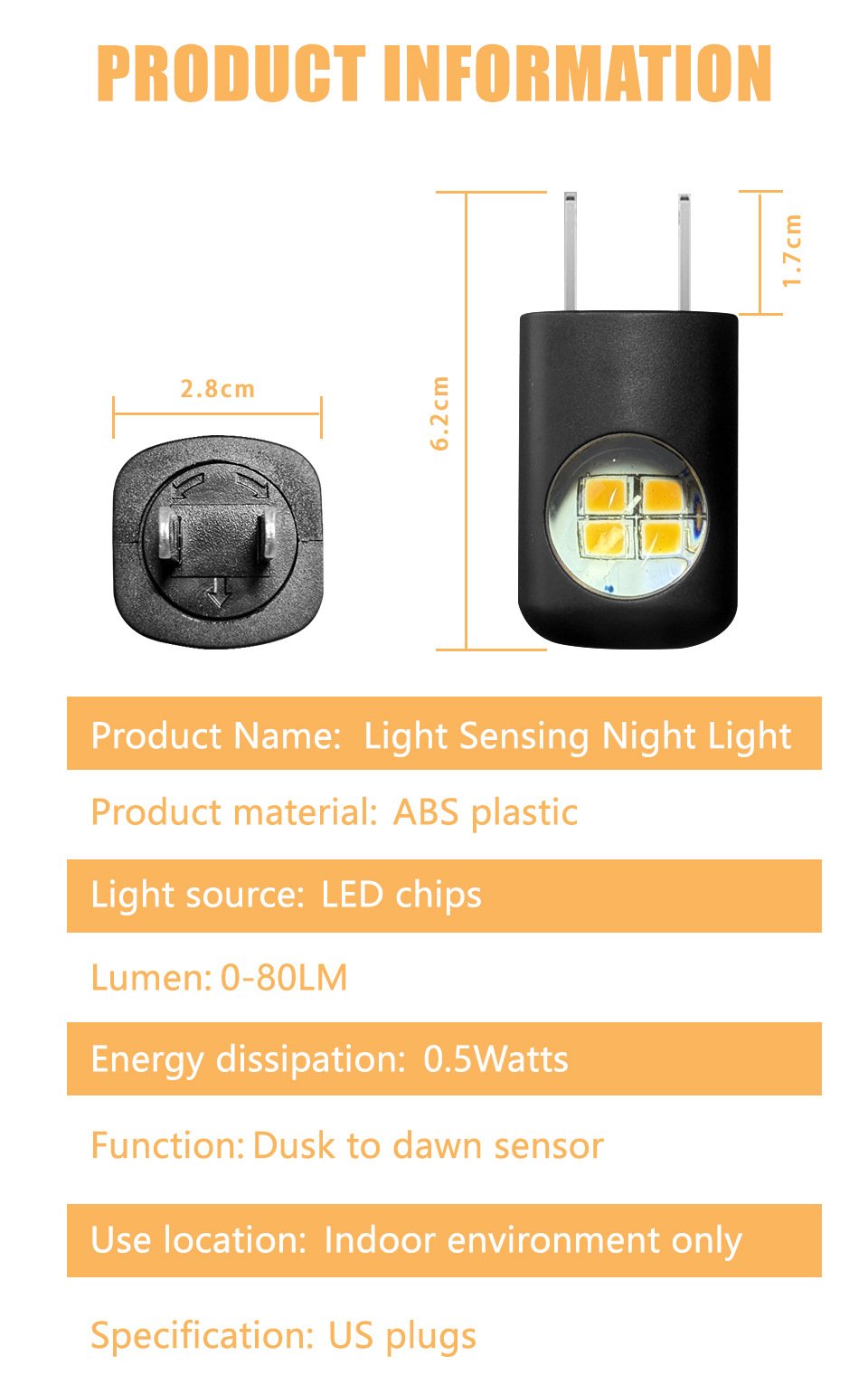 🔥LED Wall Socket Night Light
