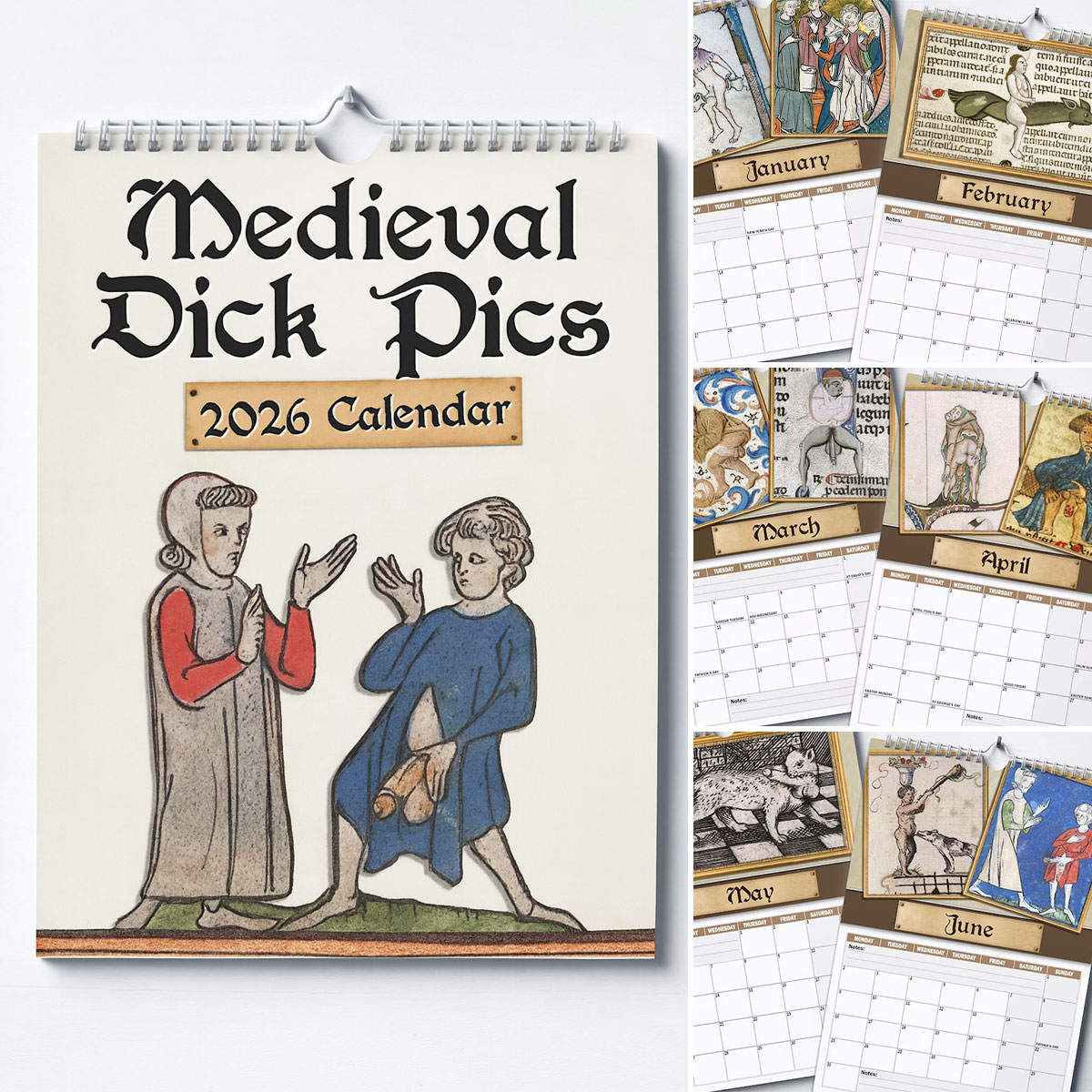 Medieval Dick Pics 2026 Calendar