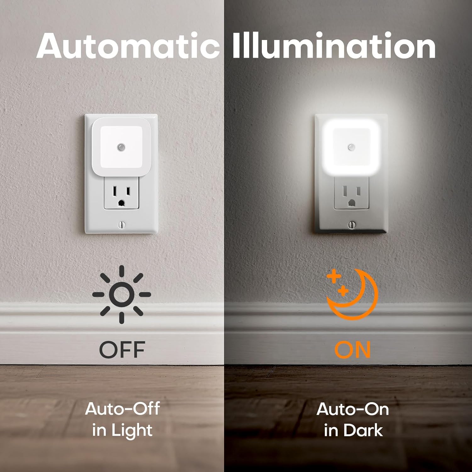 ✨Last Day 49% OFF - 6 Pack Night Lights Plug into Wall