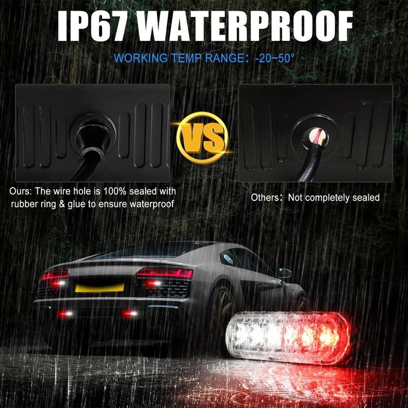 🚘 Dual-Color Emergency Strobe Light