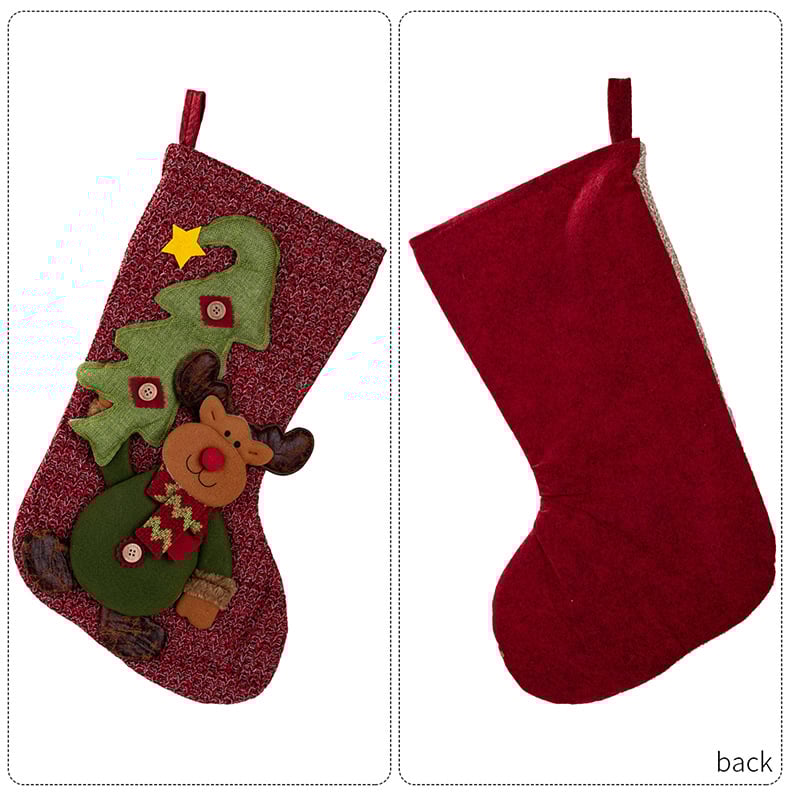 🌲Christmas stocking with Santa, snowman and reindeer