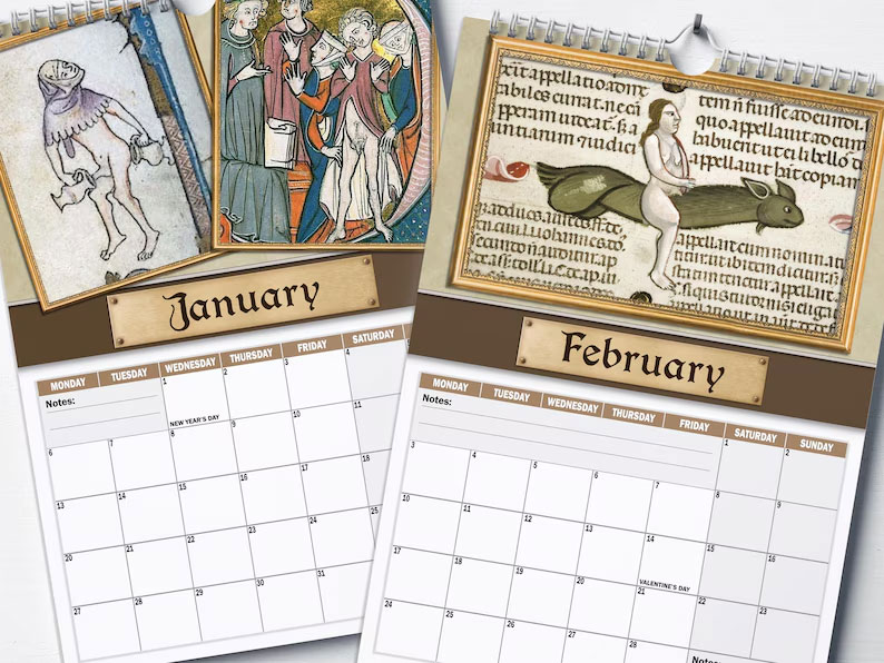 Medieval Dick Pics 2026 Calendar