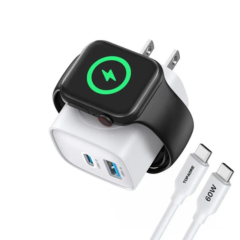 For Apple Watch Charger with 20W Fast Charging Block
