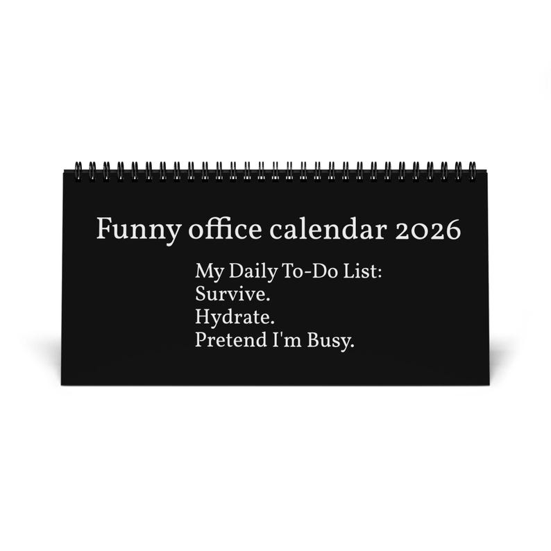 Funny Desktop Calendar (2026) - Office Humor, Gift for Boss, Desk Accessory, Gag gift